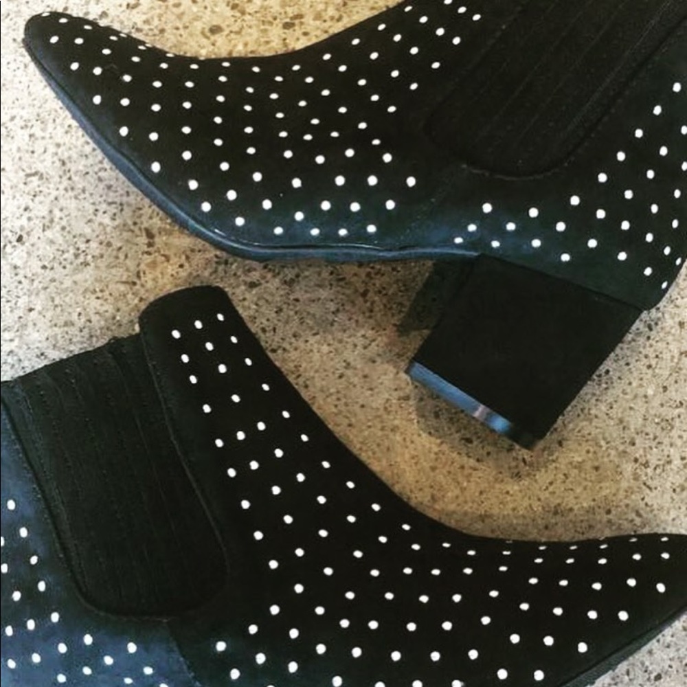 Black Studded Booties - Picture 2 of 2